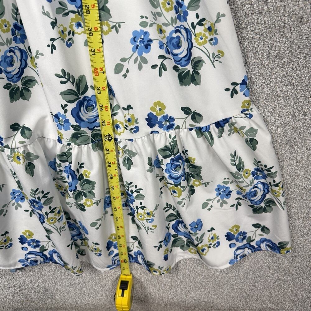Cottagecore Sundress S Prairie Coquette Romantic Feminine Tiered Ruffle Floral - Picture 3 of 10